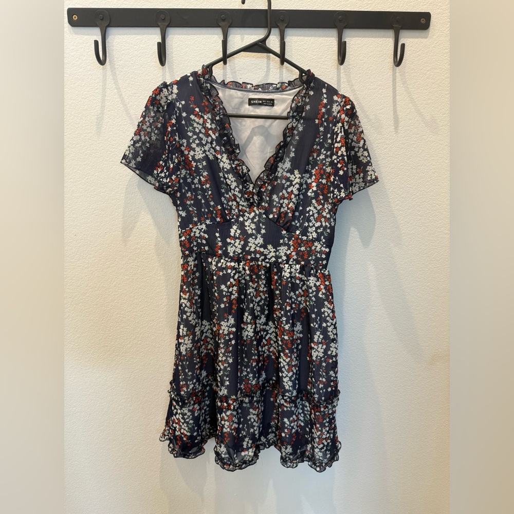 Floral V-Neck Dress